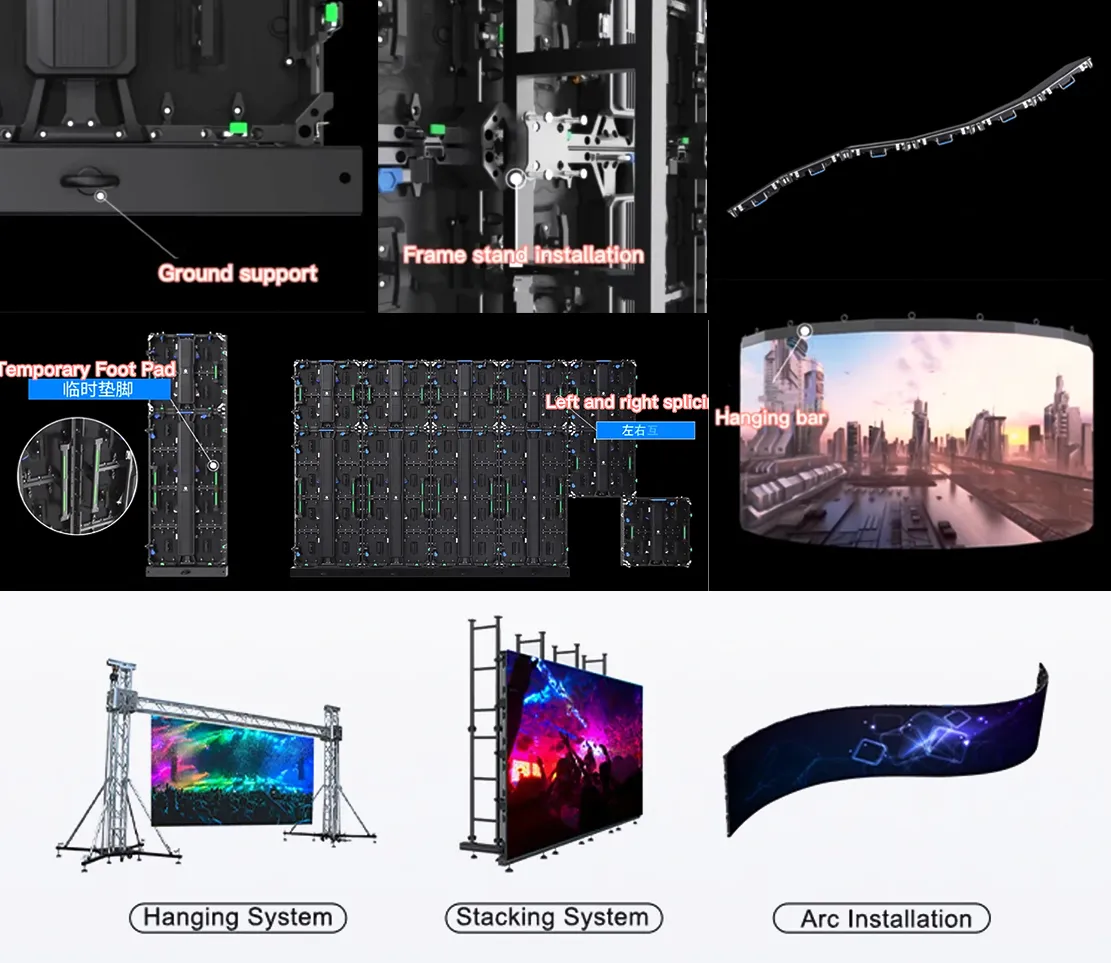 Rental Large Concert LED Screen Variability Installation