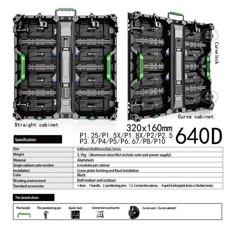 640×640 Die-Cast Aluminum Cabinet
