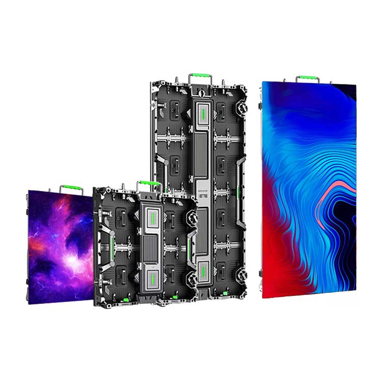 Four different types of led screens on a white background.